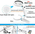 30X 10X Magnifying Glass with Light and Stand, Foldable Handheld for Seniors Reading and Close Work