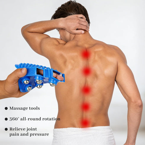 Set 2 Handheld Roller Ball Massage Hand Massage Gloves for Lymphatic and Scalp Massage Tool Ideal for Head Face Neck
