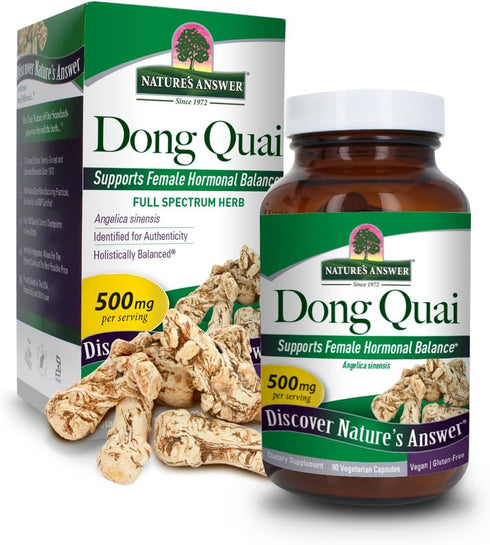 Nature's Answer Dong Quai Root 1000mg | Dietary Supplement for Female Hormone Balance
