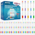 Navona 150 PCS Individually Wrapped Bulk Toothbrushes, Colorful Manual Disposable for Adults or Kids, Medium Soft