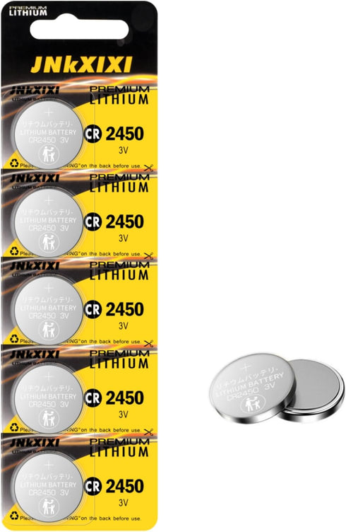 50 Pack Lithium CR2450 3V Batteries, 600mAh CR 2450 Battery