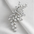 SWEETV Rhinestone Bride Wedding Hair Clip, Silver Crystal Bridal Hair Comb, Sparkly Hair Piece for Women/Girls &