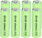 8 Packs Solar Lights Batteries AA 300mAh 1.2V Ni-MH Rechargeable for Outdoor Solar Lights, String Lights
