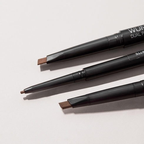 Wunderbrow Dual Precision Brow Liner, Eyebrow Pencil with Angled Tip and Ultra Fine Tip, Color Brunette
