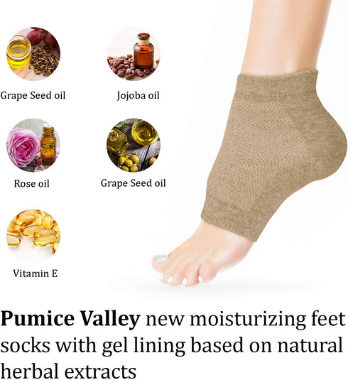 Pumice Stone for Feet Set - Natural Lava Foot Stone Callus Removing Kit for Dry Cracked Feet, Body, Hands