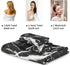Naanle 3 Set Set 1 1 1 Pack 3 Black and White Marble Towel Piece Bath Towels for Bathroom Highly Absorbent Cotton