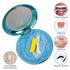 Retainer Case with Mirror, Cute Galvanise Design Holder Case, Slim Aligner Case for Invisalign/Night Guard/Mouth Guard