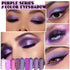 evpct 9 Colors Purple Pink Lavender Glitter Shimmer Matte Eye Shadow Palette Makeup Highly Pigmented Waterproof Violet Mauve Dark Purple Silver Pearl White Shimmer Sparkling Party Eyeshadow Palette