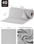 Microfiber Cloths in a Roll, Reusable Washable Cleaning Rag Towels, 12" x 12", 40 Pack for Auto, House, Kitchen