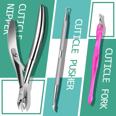 TsMADDTs Nail Buffers and Files - Manicure Tools Kit with 3 Nail Files, 2 Buffer Blocks, Cuticle Nippers
