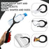 ROBOHOOK 2 Workers,11.02in,Black Short Grabber Reacher Tool PCS,Small Grabber Reacher Tools Non-Slip Ergonomic