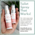 Mist N’ Go by Omaze Travel Bathroom Spray - Toilet Spray Odor Eliminator, Blossom Travel Size (1oz x1)