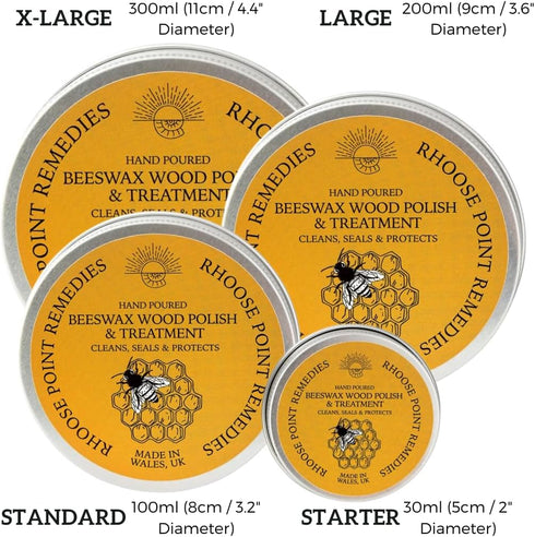 Beeswax Furniture Polish & Conditioner - Enhances Natural Beauty of Oak, Pine, Beech & More, 7.0 Fl Oz