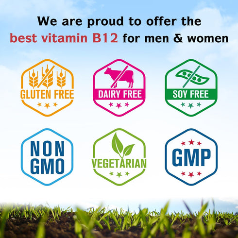 Innate Vitality Vitamin B12 5000mcg, Vegan Methylcobalamin, Fast Dissolve Tablets, Natural Peach Flavor, 90 Tablets