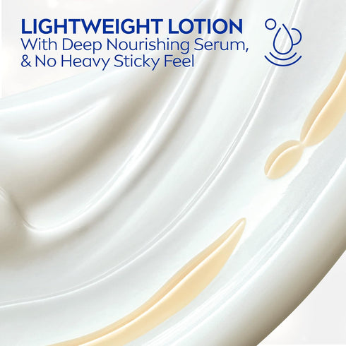 NIVEA Shea Nourish Body Lotion, Dry Skin, Hyaluronic Acid, 2.5 Fl Oz Bottle, Pack of 6