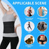 S Abdominal Binder Post Surgery, Elastic Waist Band for Stomach Support & Compression, 3 PANEL - 9" High BLACK