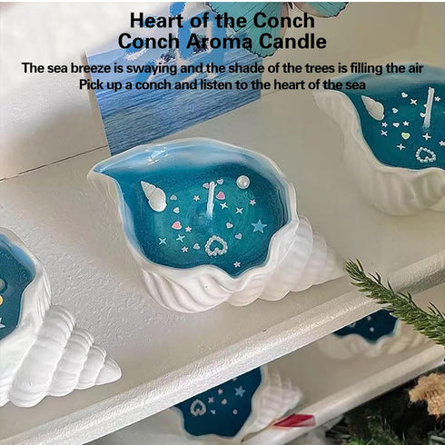 Set, Conch Scented Candle, Aromatherapy Candles,Scented Candles Handmade Natural Scented Candles, Conch Shell Soy Wax