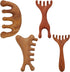 Mzario Massage Comb 4 PCS Wooden Massage Comb for Deep Relaxation & Stress