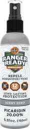 Ranger Ready Picaridin Insect Repellent with Scent Zero - Mosquito and Tick Spray (5 oz)
