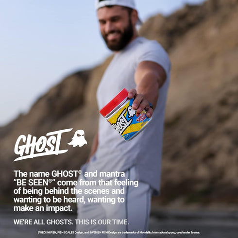 GHOST BCAA Powder Amino Acids Supplement, Lemon Crush - Sugar-Free, 30 Servings, 7G BCAA