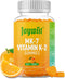 Vitamin K2 MK-7 Gummies 100mcg, Extra Strength Chewable Natural Orange Flavor, Non-GMO, Vegan, 60 Counts