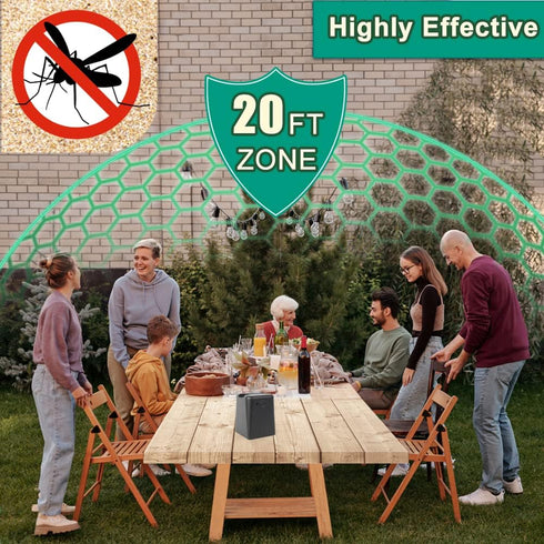 Mosquito Repellent Refills for Indoor Outdoor, 280 Hr Refill with 20’ Protection Zone, DEET-Free