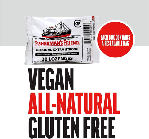Fisherman's Friend Original Extra Strong, 2 Packs of 40 Count
