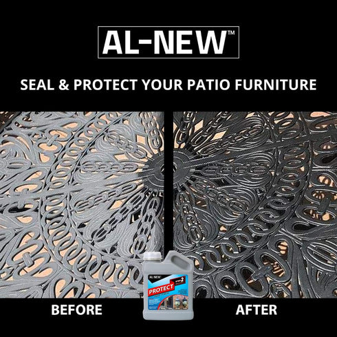 AL-NEW Step 2 Protect, Restoration Solution for Outdoor Furniture, Garage Doors, Window Frames, 16 Ounce