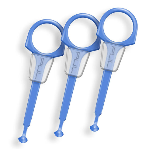 PUL Chewies & Clear Aligner Removal Tool | 2 in 1 Combo | Compatible with Invisalign | 3 Pack, Blue