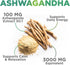 Ashwagandha Gummies for Women & Men, 3000mg Equivalent, Vegan, Non-GMO, Gluten-Free, 60 Gummies for Antioxidant Support