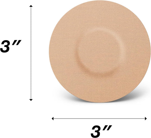 SIMPATCH Universal Adhesive Patch, No Hole, 25-Pack (Beige)