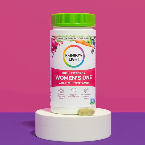 Rainbow Light Womens One High-Potency Daily Multivitamin - Immune Support with Vitamin C, Biotin, 60 Count