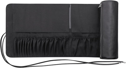 MSQ Makeup Brush Bag - Travel Makeup Brush Case, Portable Roll Up Brush Storage Bag for Makeup Brushes and Cosmetic