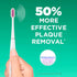 GUM Sonic Powered Toothbrush, Tapered Bristles Clean Below The Gumline, Bundle, White, 1 Handle + 2 Refills
