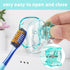 Toothbrush Head Cover Cap 6 Pack Toothbrush Coverings Clips Portable Toothbrush Protector Toothbrush Storage Head Cover for Bathroom Home Travel Toothbrush Case
