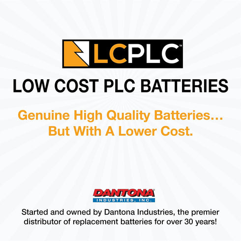 LCPLC -707 B9670MC, A6BAT-MRBAT, 3.6V, 2100mAh Replacement Battery - Mitsubishi MR-JBAT - Non-Rechargeable Lithium PLC