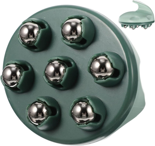 Green Steel Muscle Roller Massage Roller Back Acupoint Portable Foot for Neck