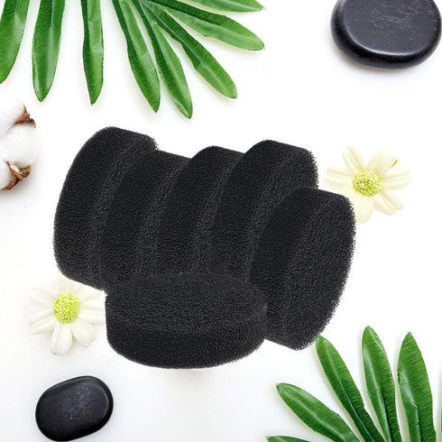 8pcs Makeup Brush Cleaner Set - 2 Pack with 6pcs Replacement Sponge for Quick Color Removal