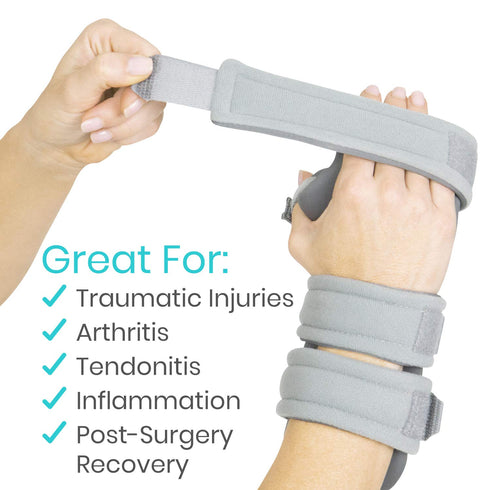 Vive Resting Hand Splint (Right), Night Immobilizer Wrist Finger Brace, Thumb Stabilizer Wrap for Arthritis,