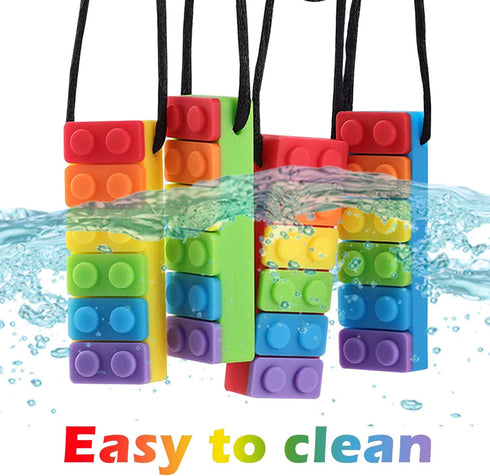 Promax 3 Pack Sensory Chew Necklaces for Kids Toddlers with Autism ADHD,Biting Needs,Oral Motor Chewy Stick,Silicone
