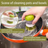 UGWKivd Soap Dispenser Dish Brush Palm Brush Scrub Brush Equipped with Storage Bracket and Drainage Base,Easy to Clean