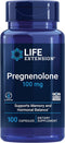 Life Extension Pregnenolone - 100 mg Hormone Balance Supplement, Gluten-free, Non-GMO, 100 Capsules