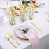 200 Count Heavy Duty Gold Plastic Silverware Set, 100 Forks, 50 Spoons, 50 Knives, BPA-Free Disposable