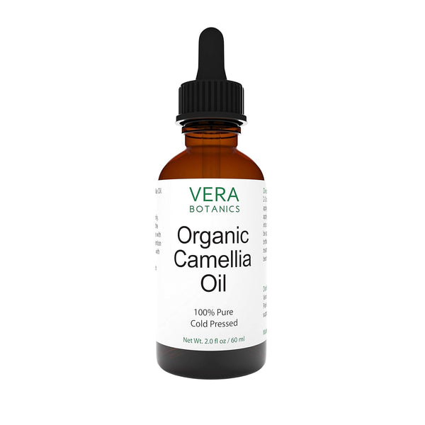 ORGANIC CAMELLIA OIL, 100% Pure & Natural, Unrefined, Cold-Pressed for Face, Skin, Nails, Body & Hair