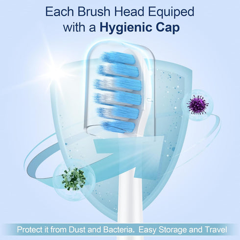 MRYUESG Extra-Soft Toothbrush Replacement Heads, 10 Pack - Compatible with Philips Sonicare