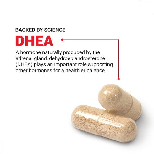 FORCE FACTOR DHEA 50mg Supplement for Women and Men - Hormone Balance, Healthy Mood, Vegan Friendly, 100 Capsules