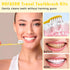Pack 50, Set 5g HOFASON Disposable Toothbrushes with Toothpaste of Yellow Hollow Travel Toothbrush with Bulk Toothpaste