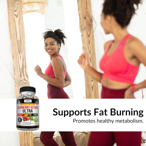 Kaya Naturals Keto Diet Raspberry Ketone - Weight Loss Supplement for Appetite Control & Metabolism - 60 Count