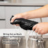 Black Microfiber Cleaning Cloth 13"x13", Ultra Soft Absorbent Rags for Housekeeping, Lint Free Reusable Cleaning Cloths