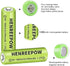 Henreepow Ni-MH AA Rechargeable Batteries, 1.2V 1300mAh Pre-Charged for Garden Landscaping, 12-Pack